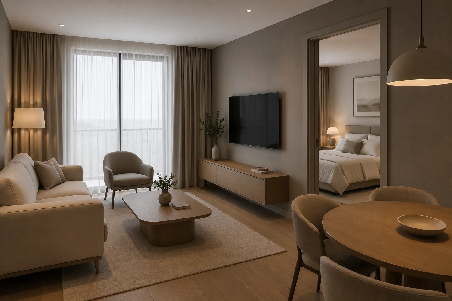 1-Schlafzimmer Apartment