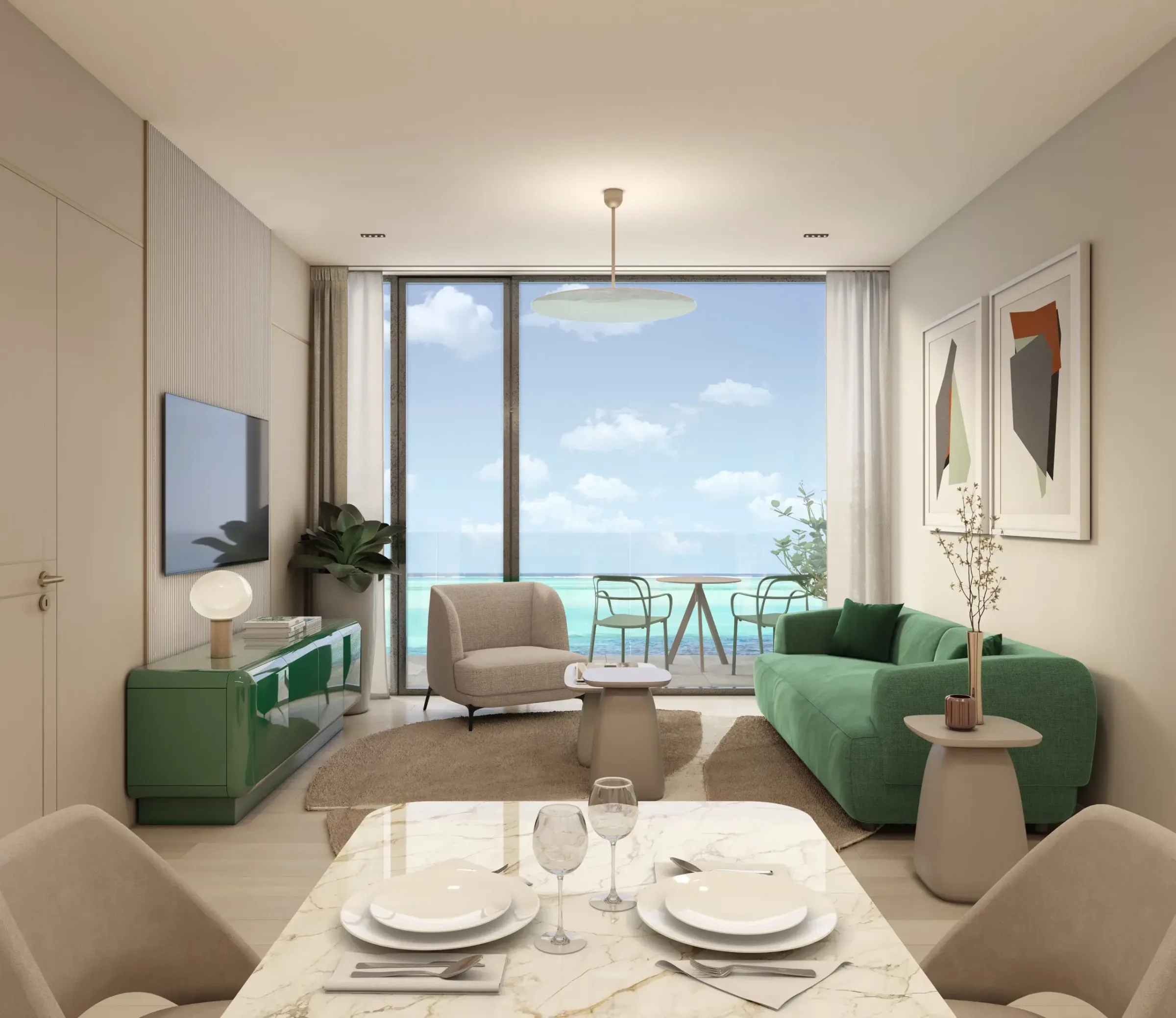 1-Schlafzimmer Apartment