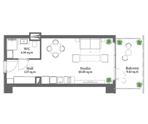 Studio Apartment